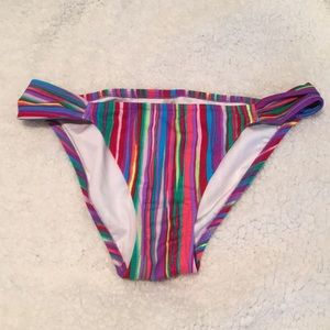 Victoria secret multi colored bathing suit bottom